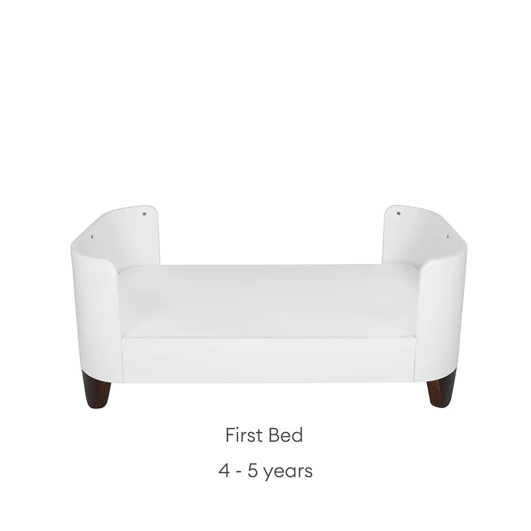 Gaia Baby Serena Mini Cot Bed Extension - White - Image 6