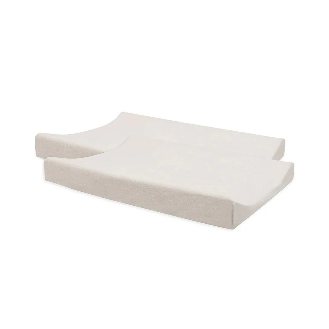 Jollein Changing Mat Cover Terry (2pack) - Oatmeal/Sand