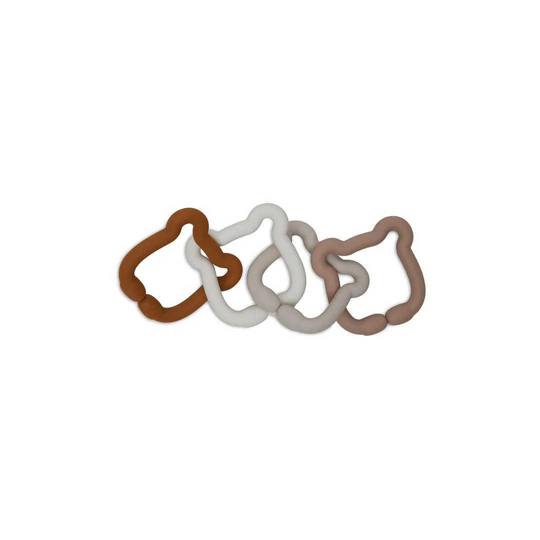 Jollein Loops Toy Silicone - Teddy Bear