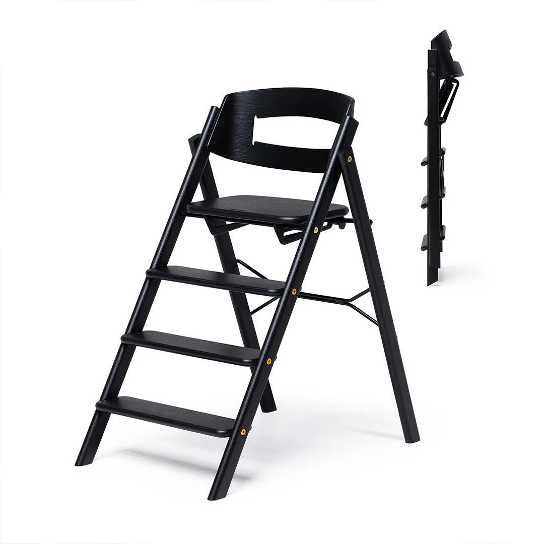 KAOS KLAPP® Highchair - Oak - Black