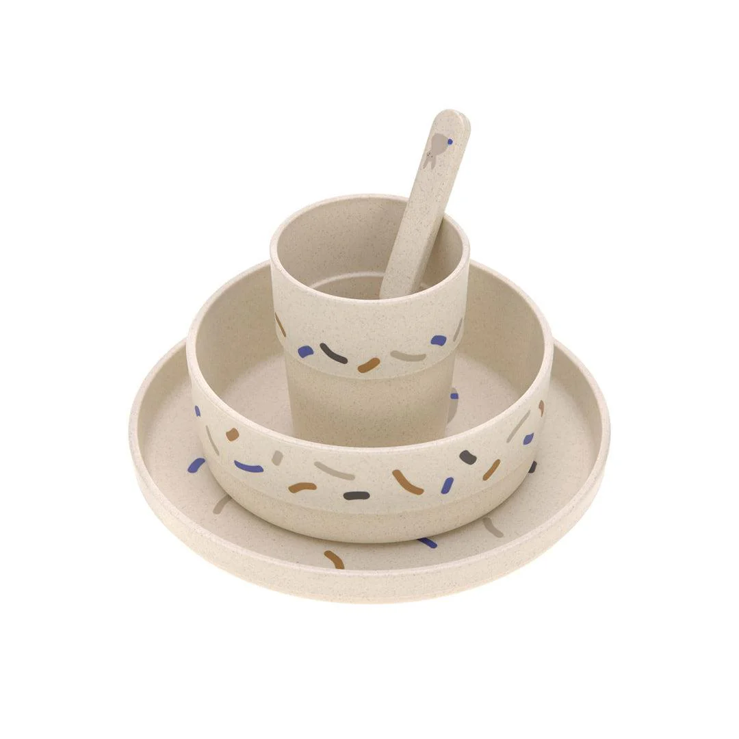 Lassig Dish Set Cellulose - Little Mateys - Royal Blue - Image 3