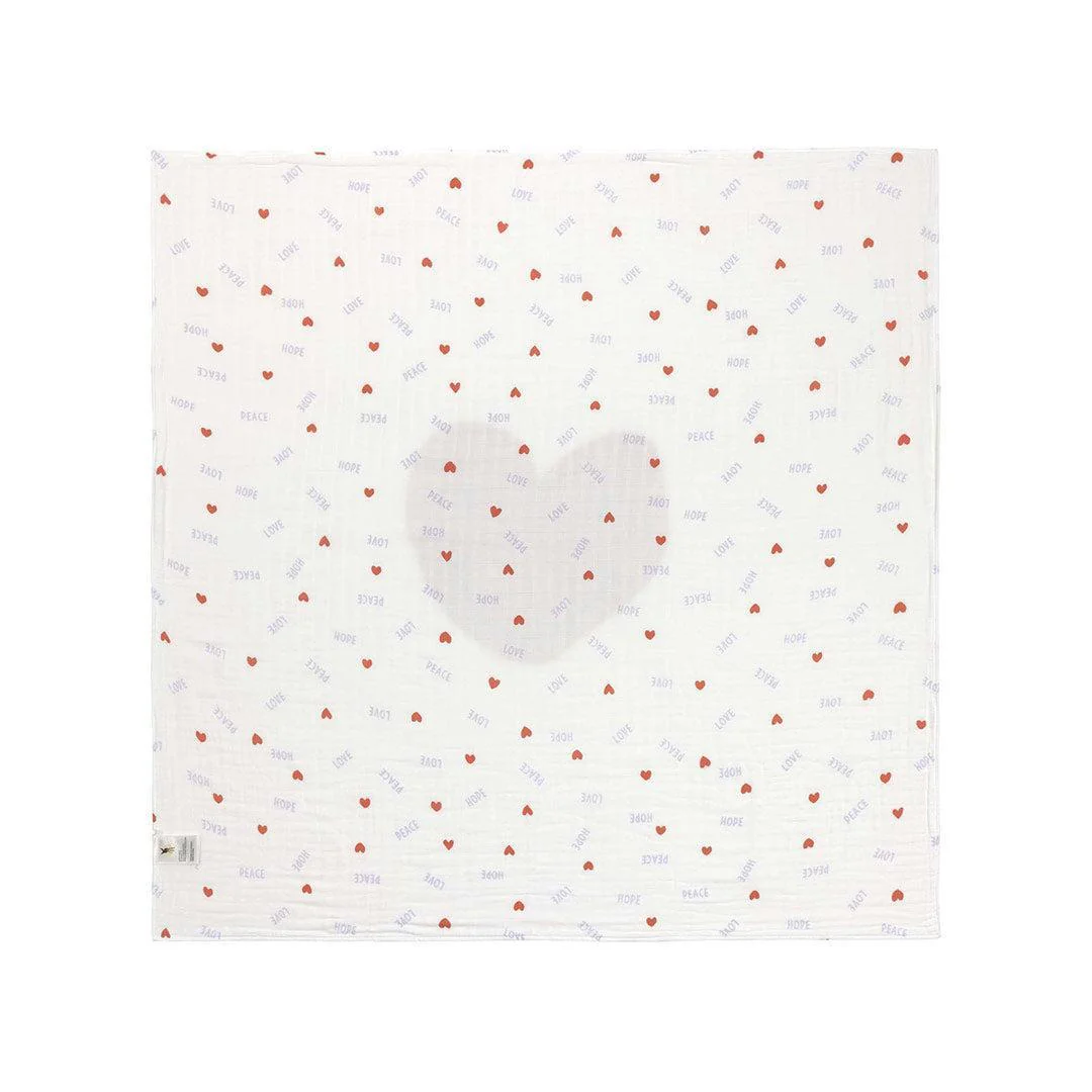 Lassig Heavenly Soft Blanket - Happy Rascals Heart - Image 3