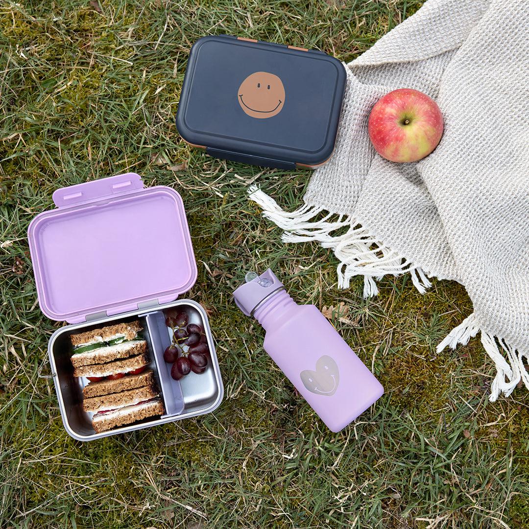 Lassig Lunchbox Stainless Steel - Little Gang - Heart Lilac - Image 5