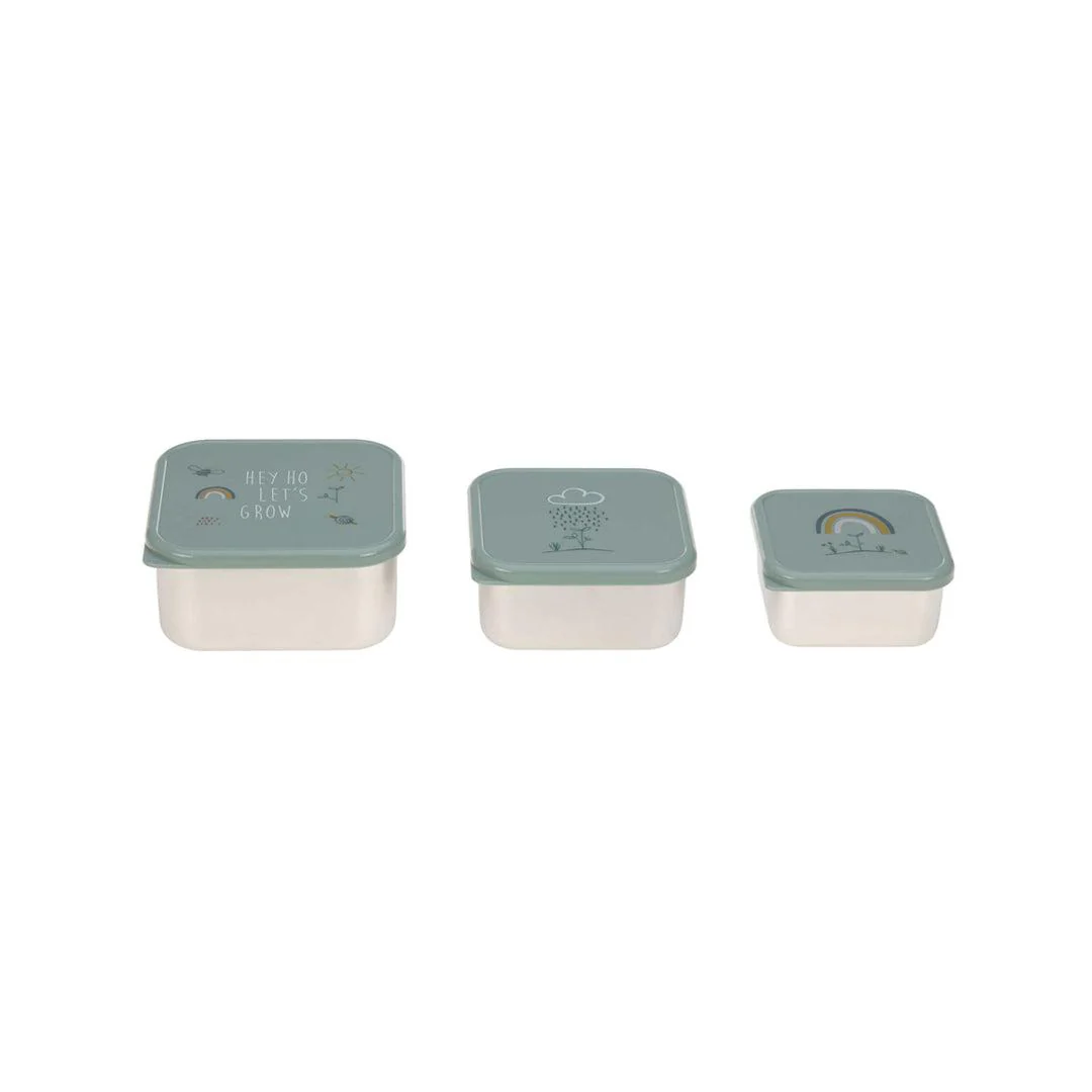 Lassig Stainless Steel Snackbox - 3 Pack - Garden Explorer - Image 2