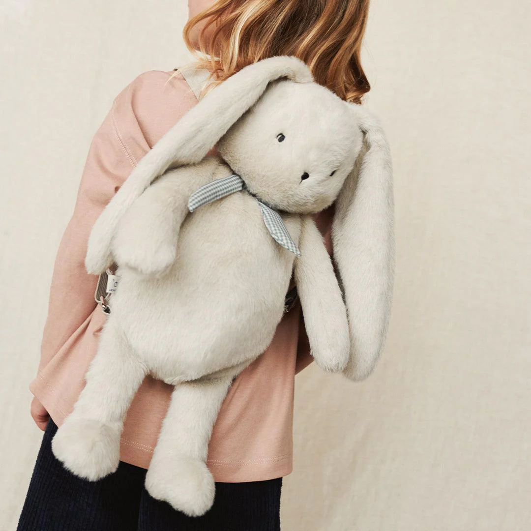 Liewood Dayana Plush Rabbit Backpack - Mist - Image 2