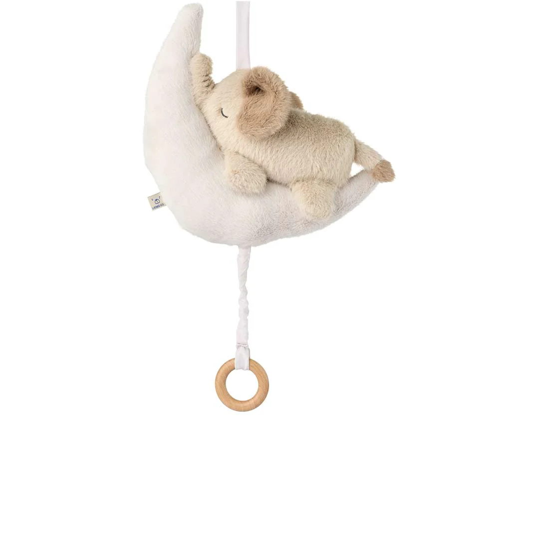 Liewood Mandy Baby Elephant Music Mobile - Mist / Sandy