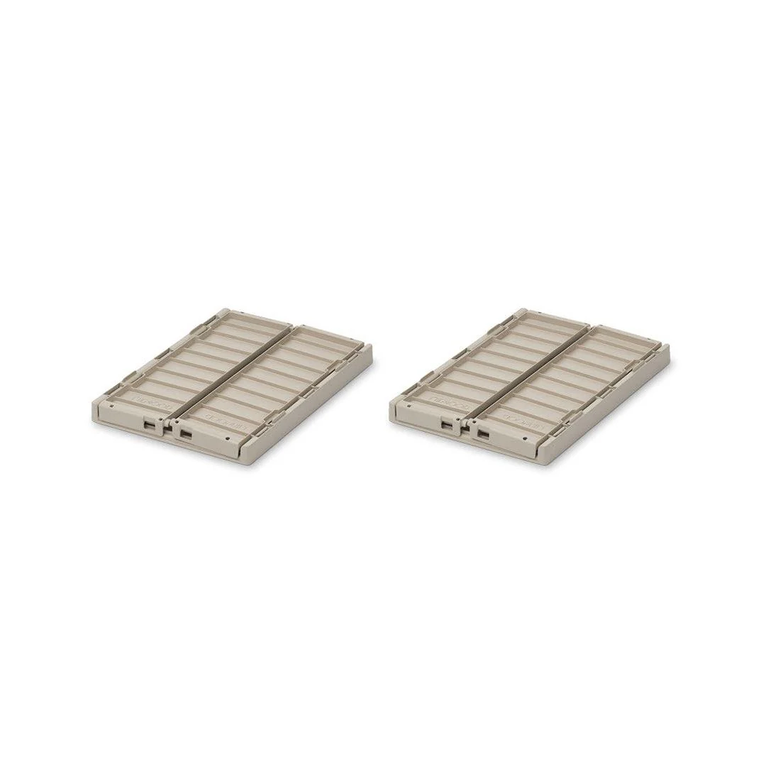 Liewood Weston Storage Boxes - Sandy - Small - 2 Pack - Image 4