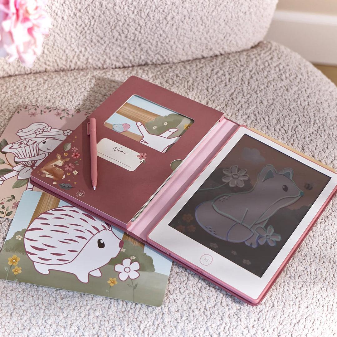 Little Dutch Drawing Tablet - Pink - Safari Friends - Image 4