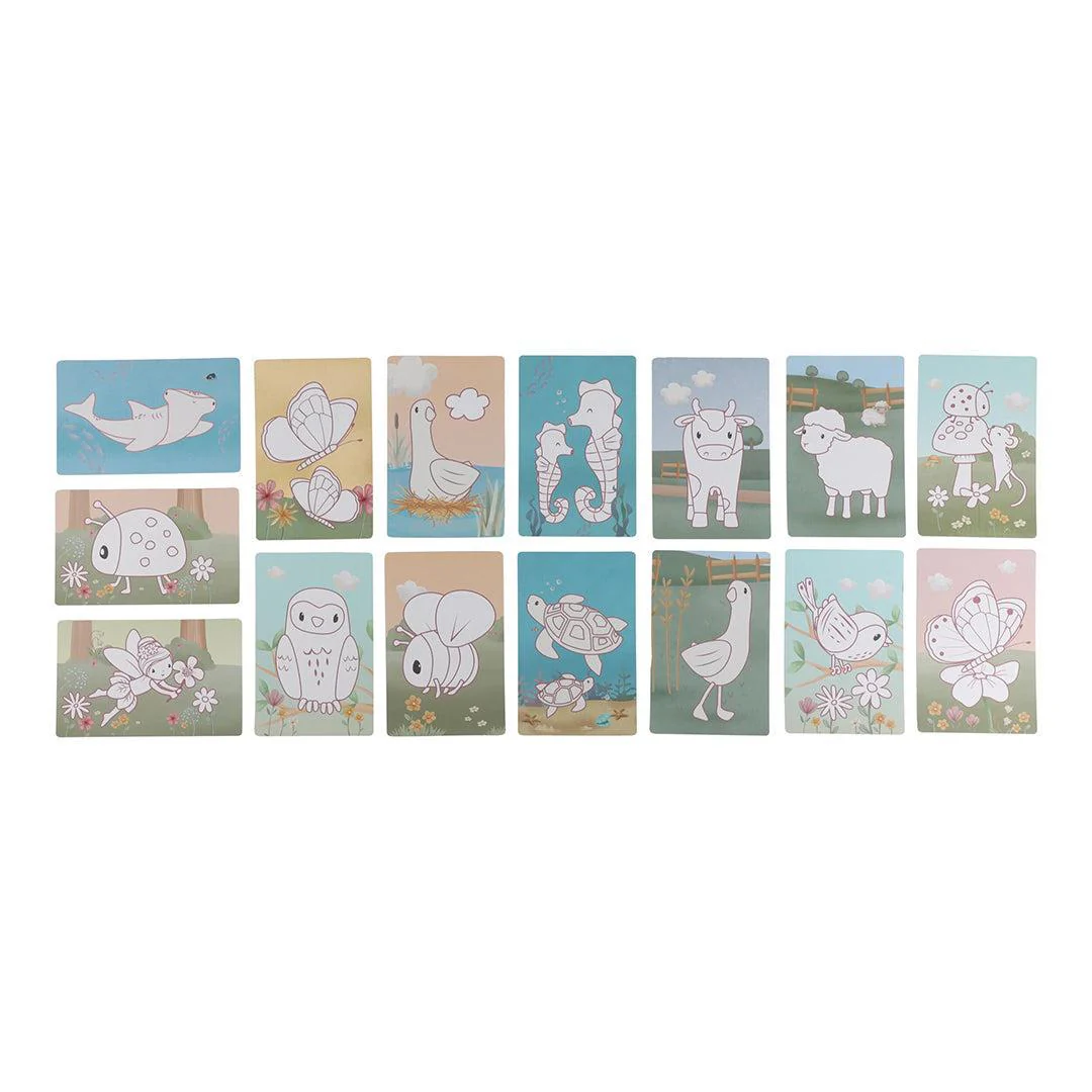 Little Dutch Drawing Tablet - Pink - Safari Friends - Image 5