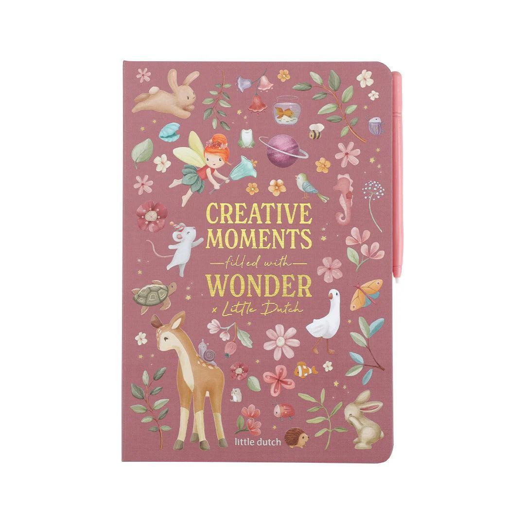 Little Dutch Drawing Tablet - Pink - Safari Friends - Image 7