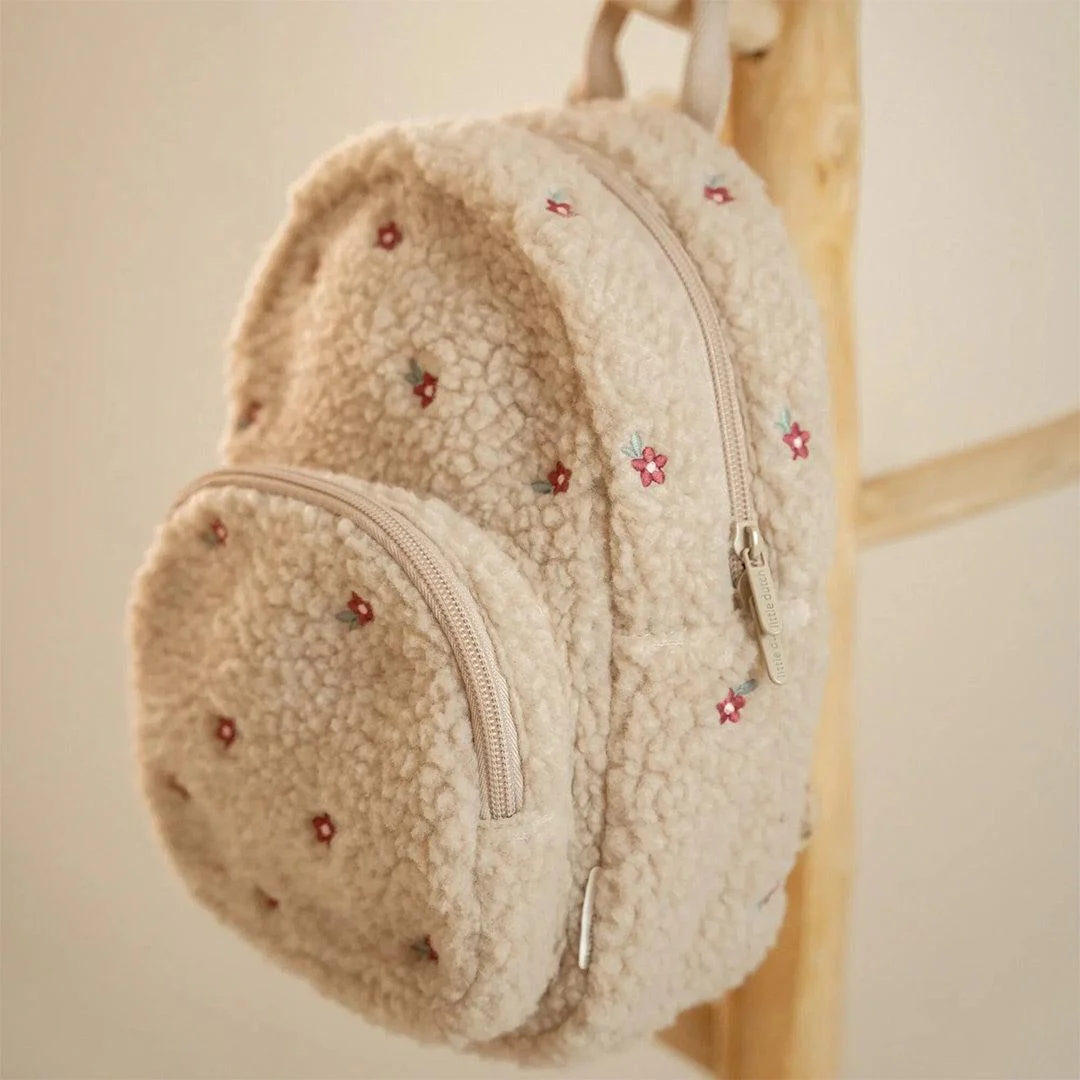 Little Dutch Teddy Backpack - Sand - Image 3