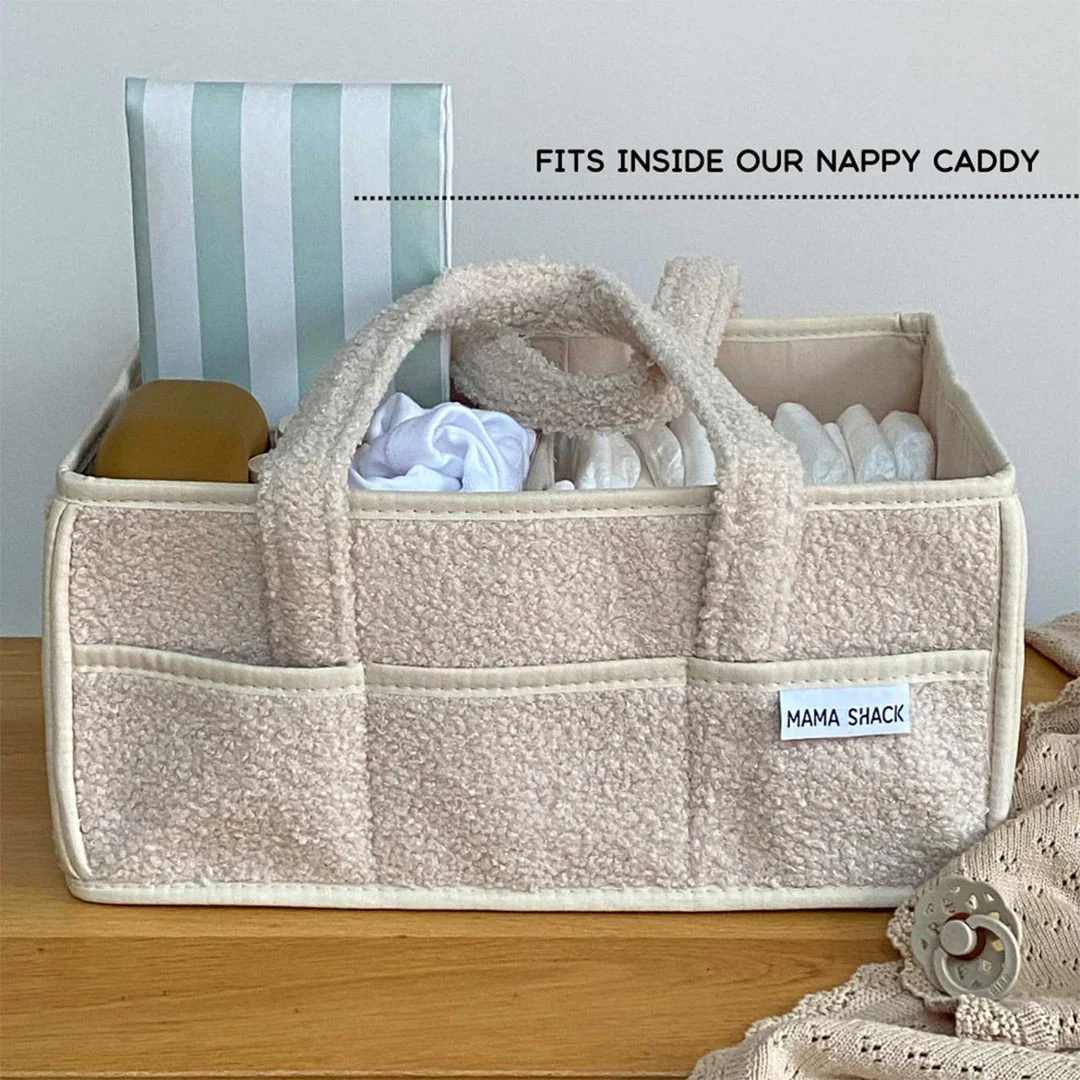 Mama Shack Foldable Travel Mat - Candy Stripe - Sage - Image 2