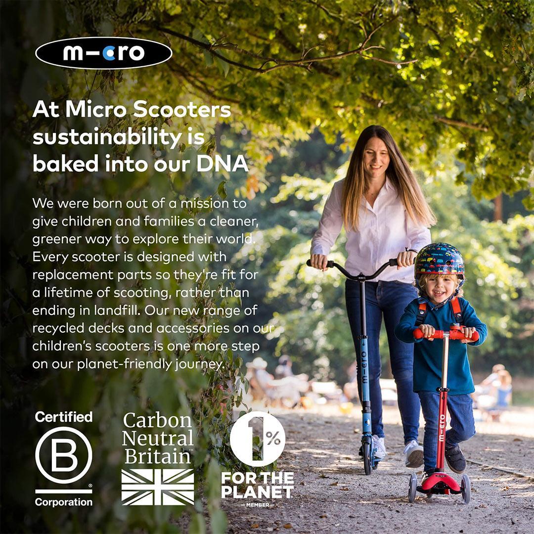 Micro Scooters Mini 2 Grow Deluxe LED Clip Seat V2 Scooter - Sage Green - Image 10