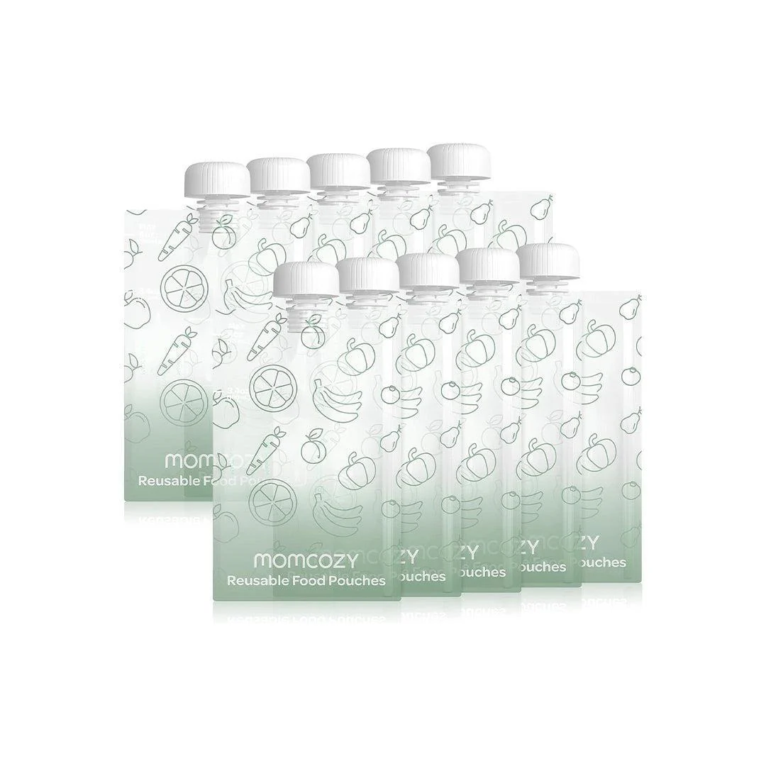 Momcozy Reusable Baby Food Pouches for Toddlers 10pc (5oz)