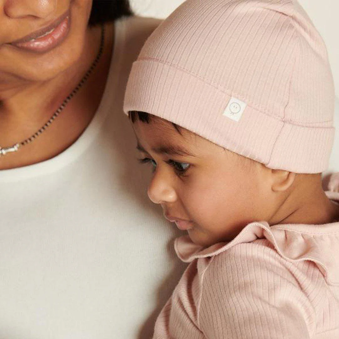 MORI Ribbed Hat - Blush - Image 2