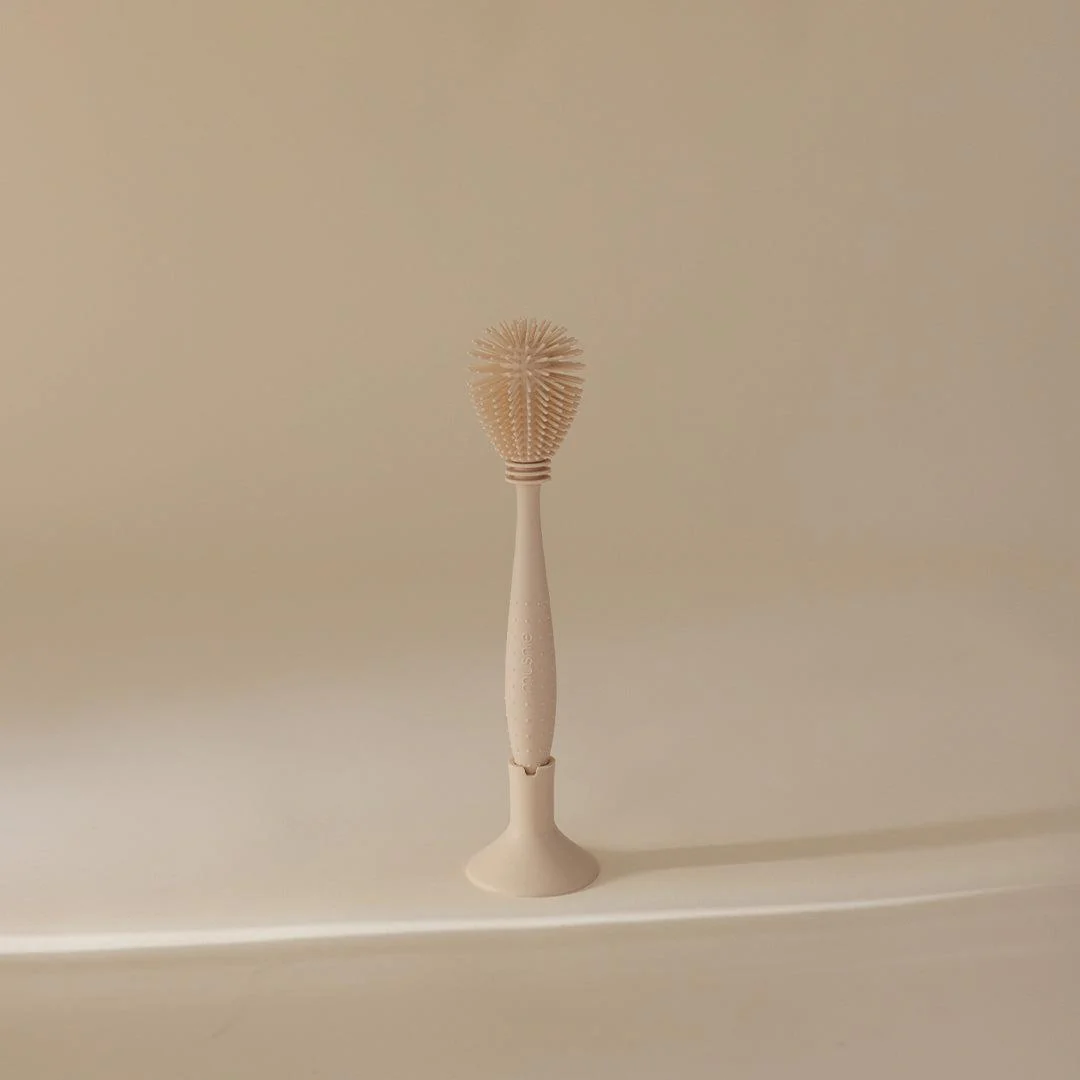 Mushie Baby Bottle Brush - Shifting Sand - Image 4