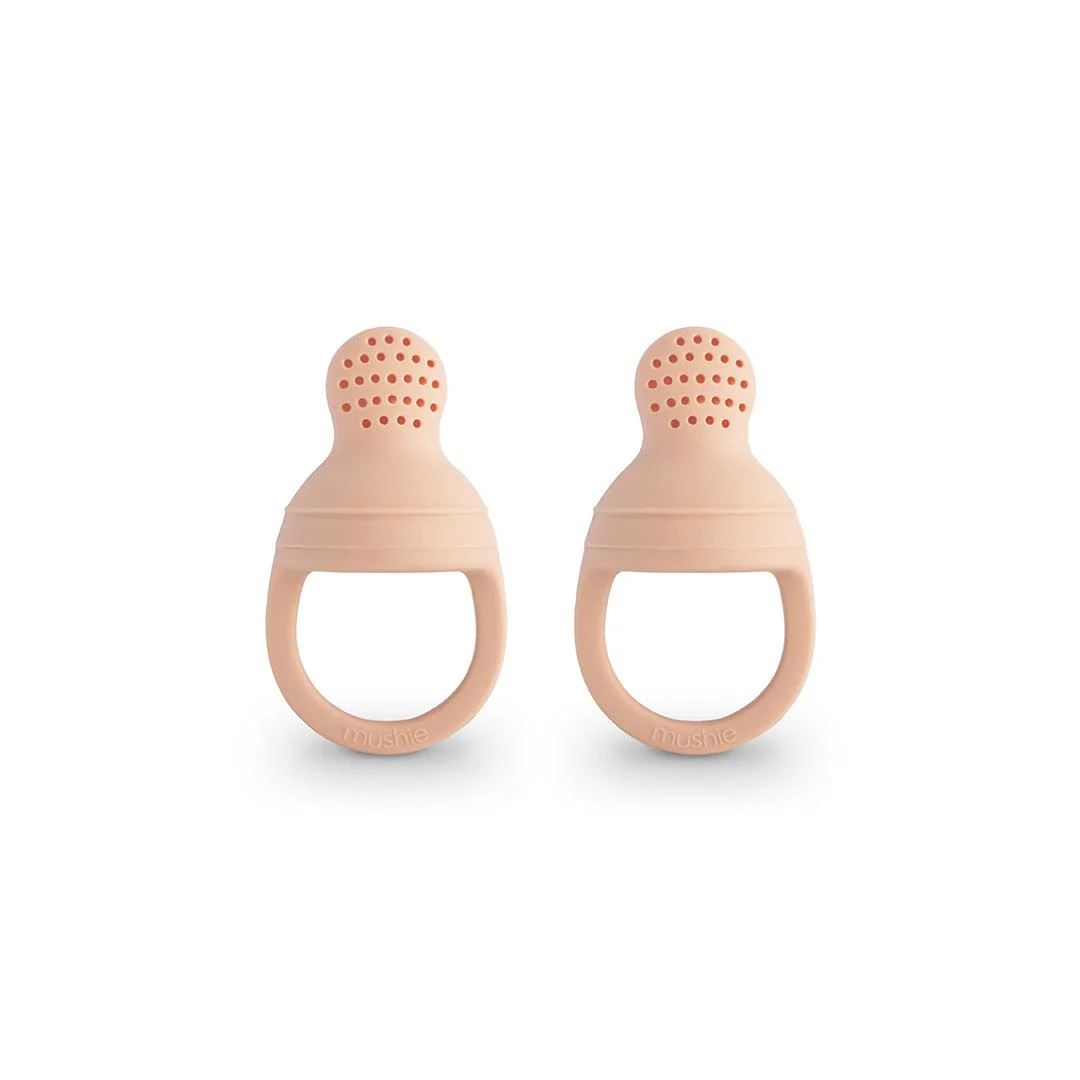Mushie Silicone Fresh Food Feeder | 2-Pack - Blush