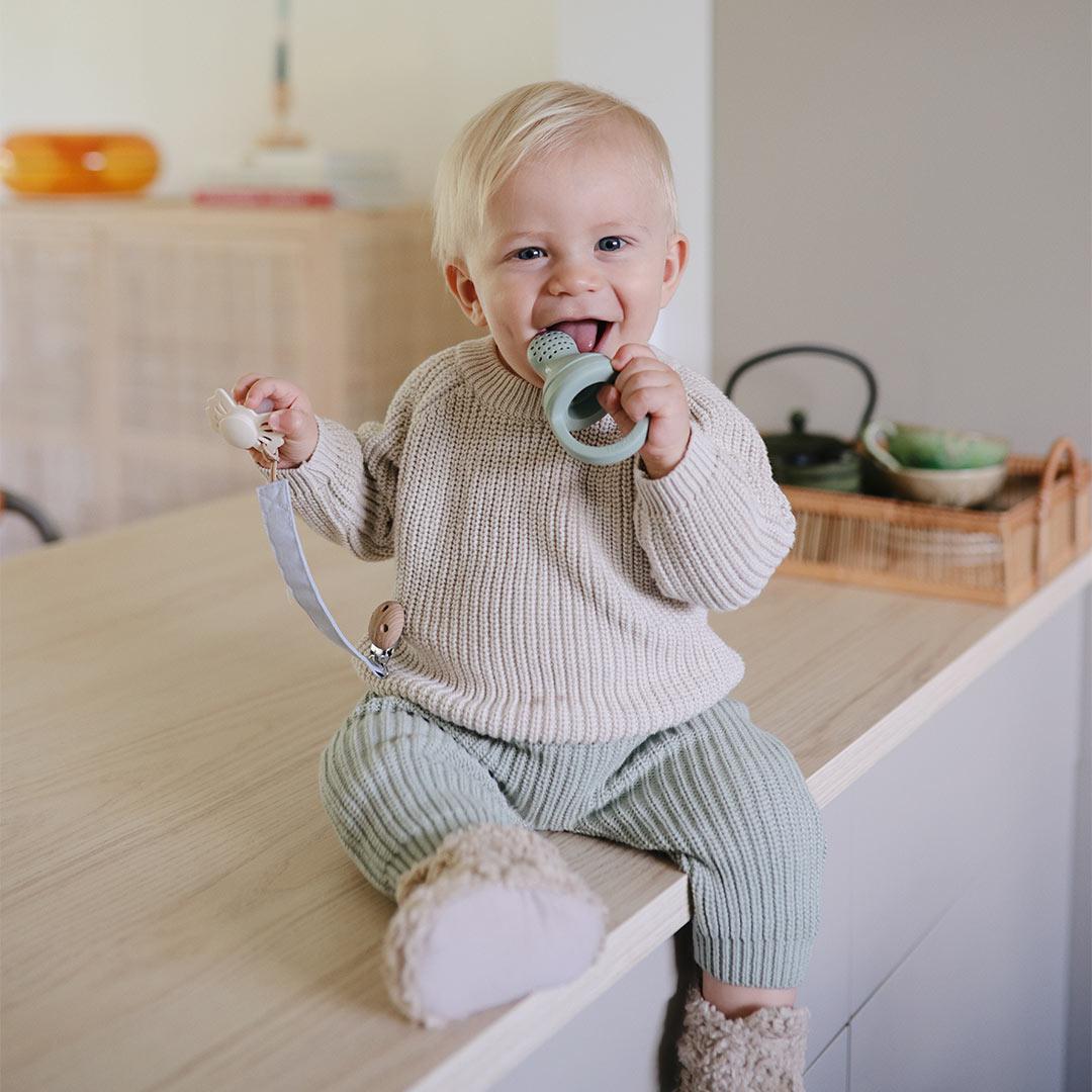 Mushie Silicone Fresh Food Feeder | 2-Pack - Blush - Image 3