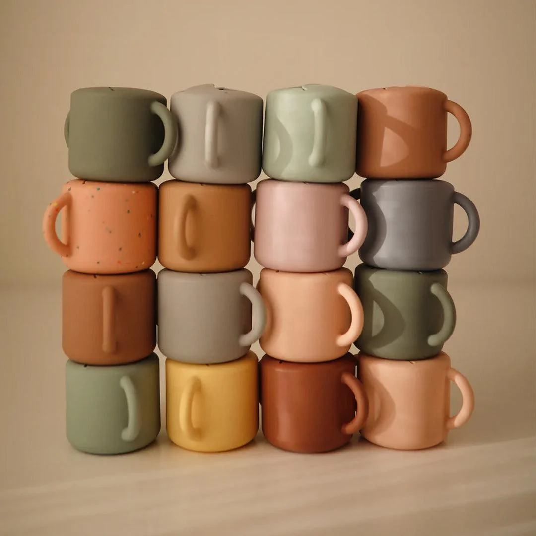 Mushie Snack Cups - Pink Flowers - Image 7