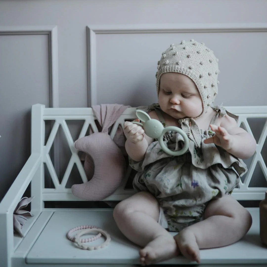 Mushie Teether - Bunny - Sage - Image 3