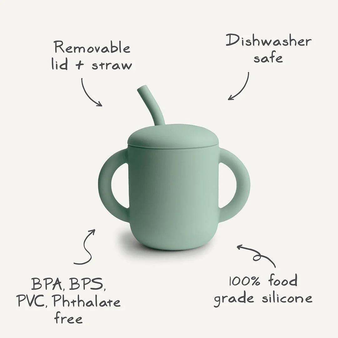 Mushie Training Cup + Straw - Blush - Image 4