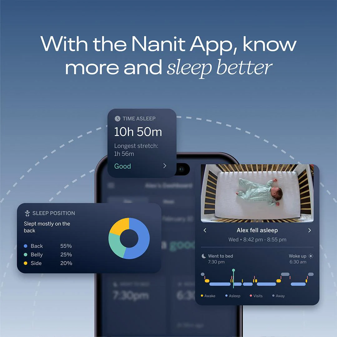 Nanit Pro Baby Monitor + Wall Mount - Black - Image 13