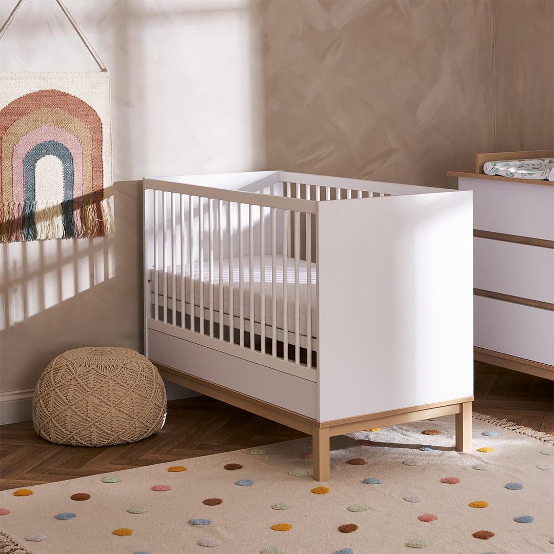Obaby Astrid Mini Cot Bed - White - Image 2
