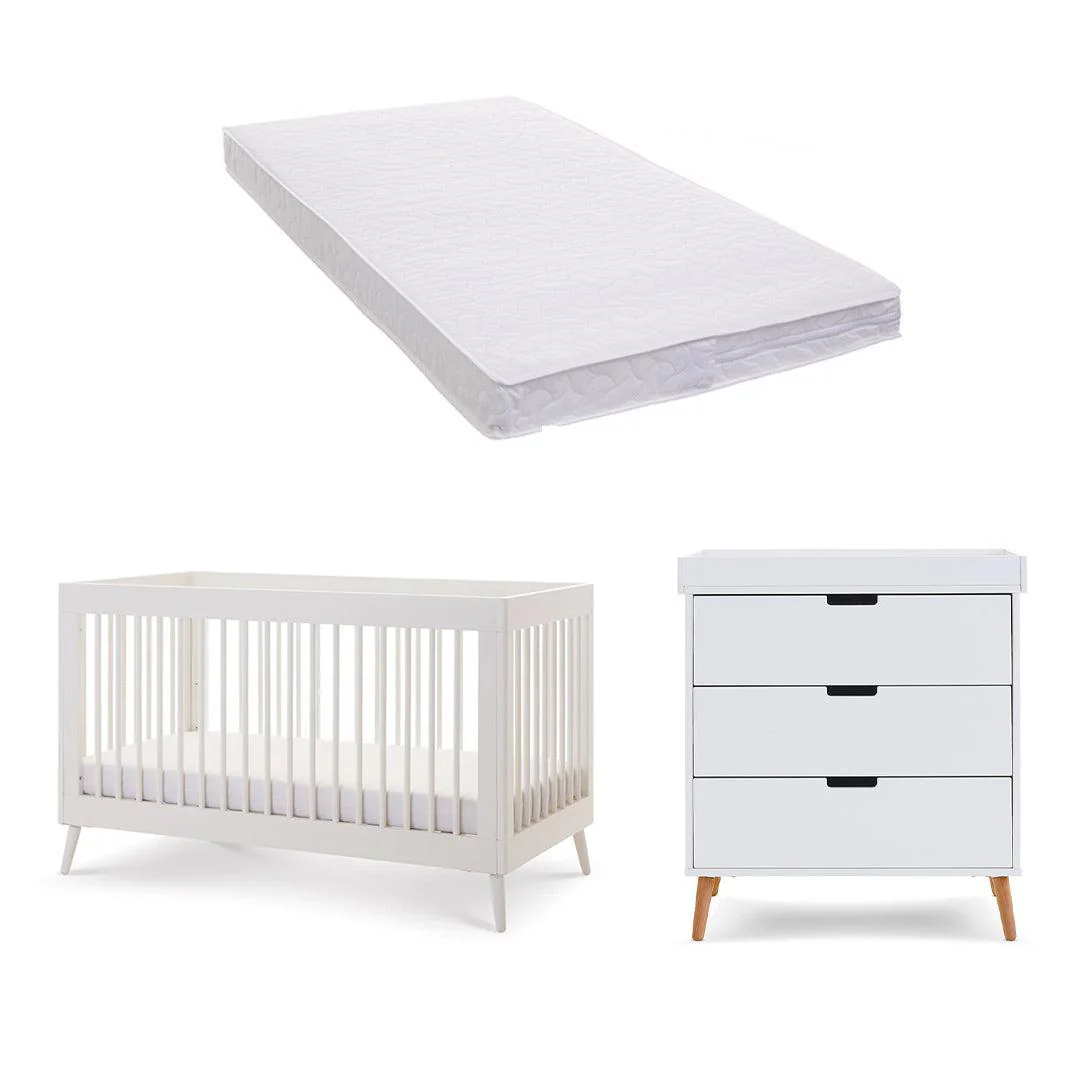 Obaby Maya 2 Piece Room Set - Nordic White - Image 4