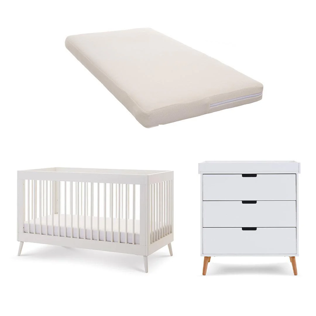 Obaby Maya 2 Piece Room Set - Nordic White - Image 5