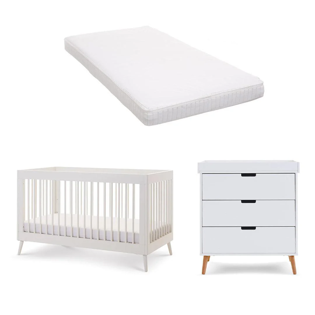 Obaby Maya 2 Piece Room Set - Nordic White - Image 6