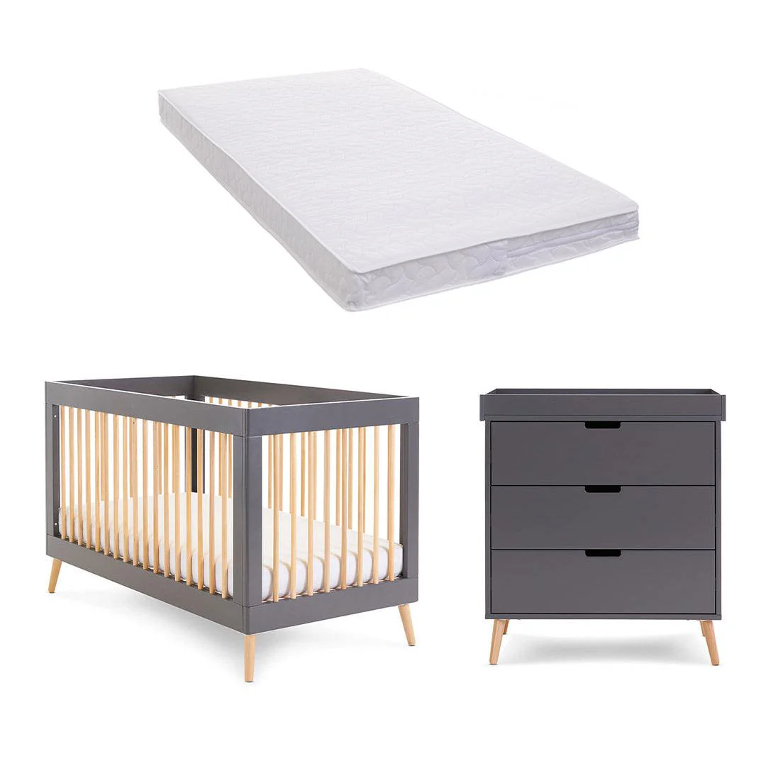 Obaby Maya 2 Piece Room Set - Slate + Natural - Image 6