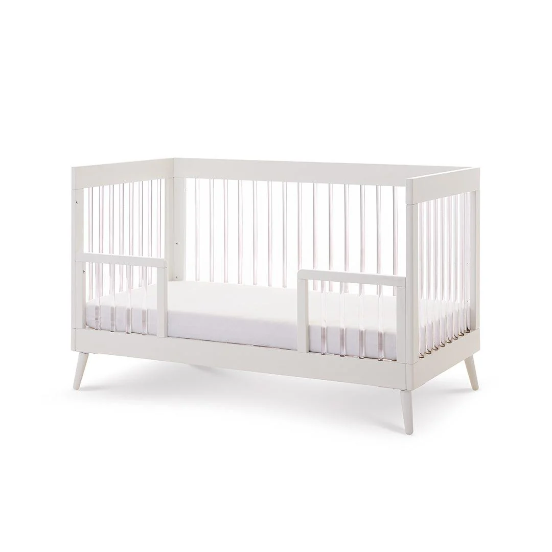 Obaby Maya Cot Bed - Scandi White + Acrylic - Image 8