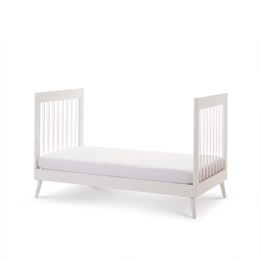 Obaby Maya Cot Bed - Scandi White + Acrylic - Image 9