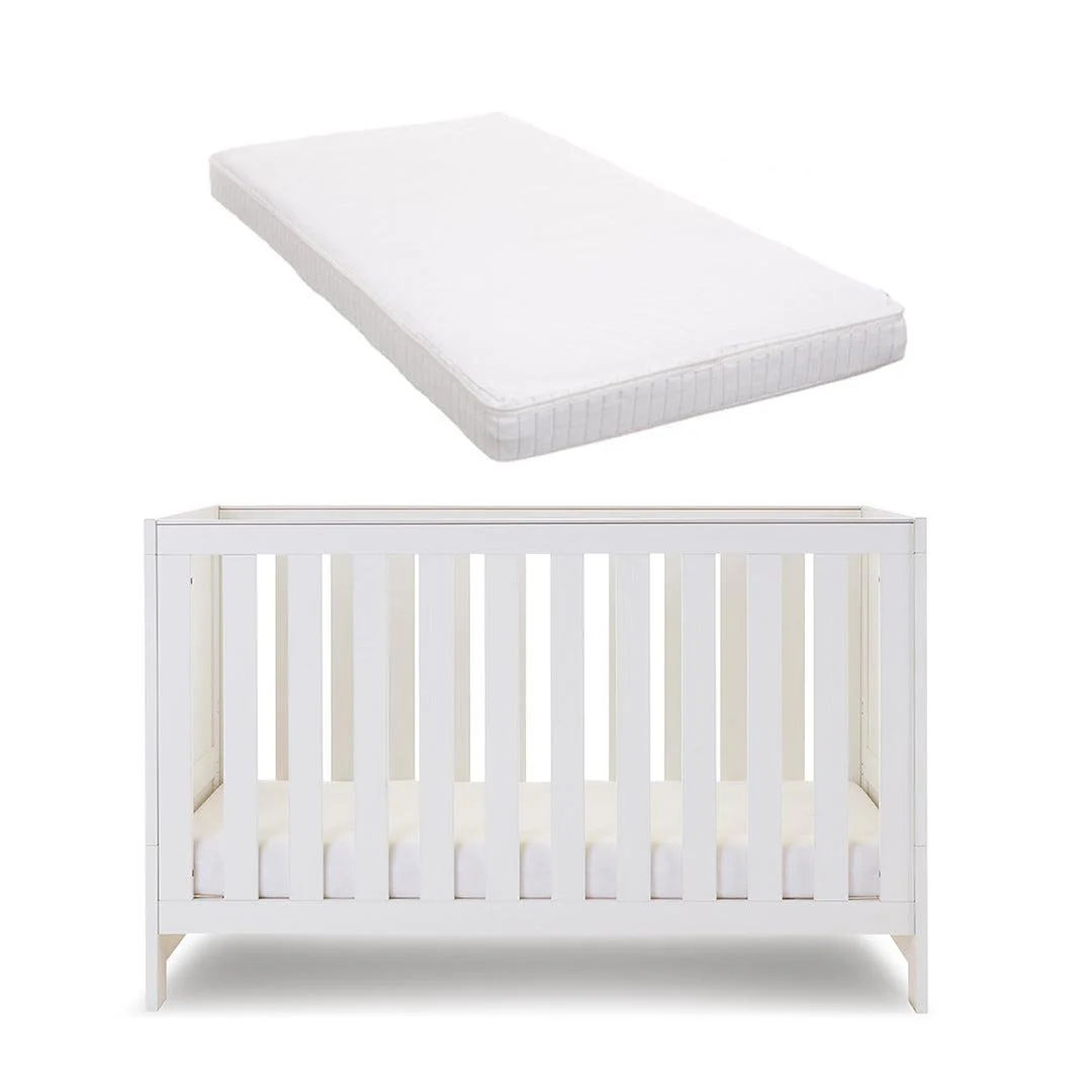 Obaby Nika Cot Bed - White Wash - Image 8
