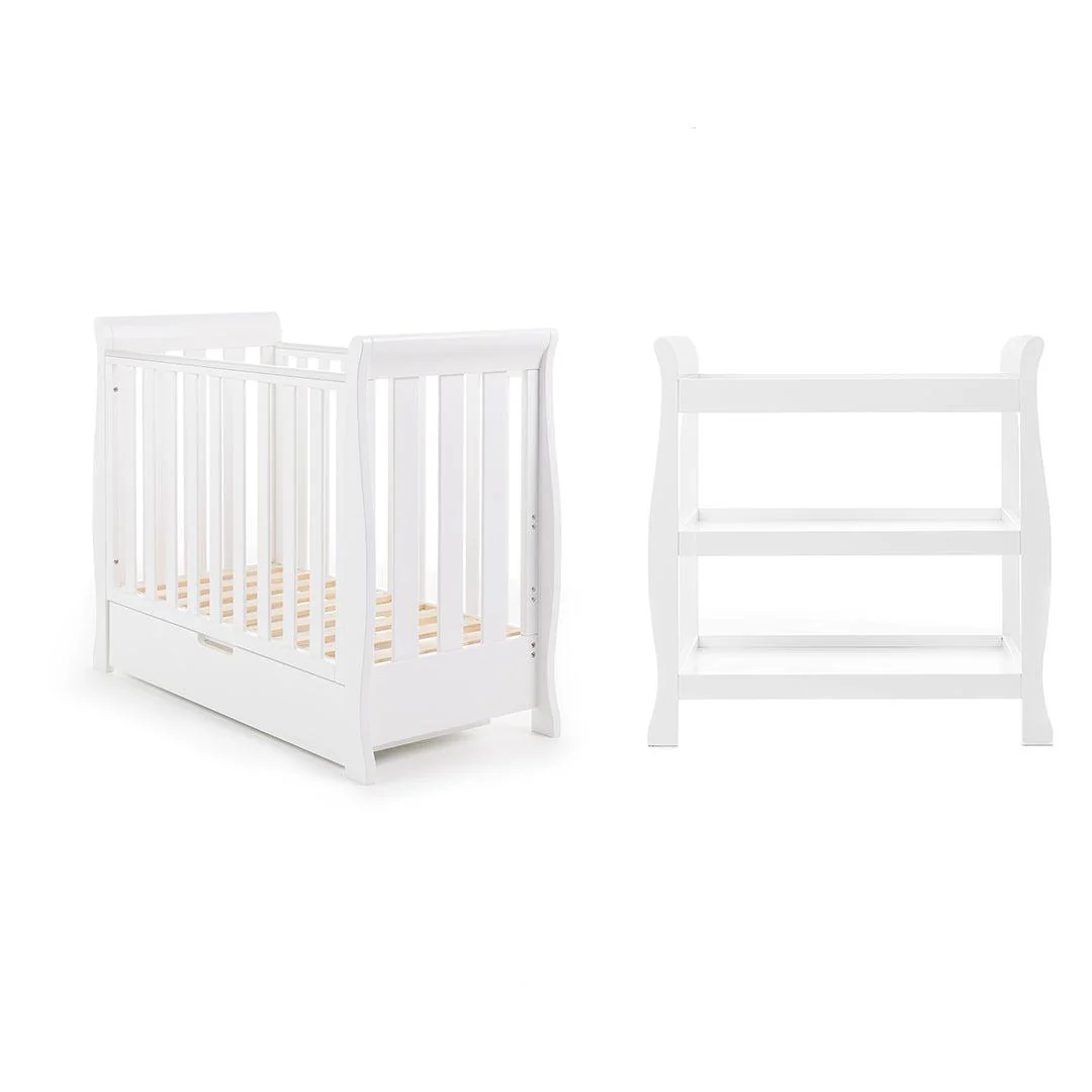 Obaby Stamford Space Saver 2 Piece Room Set - White