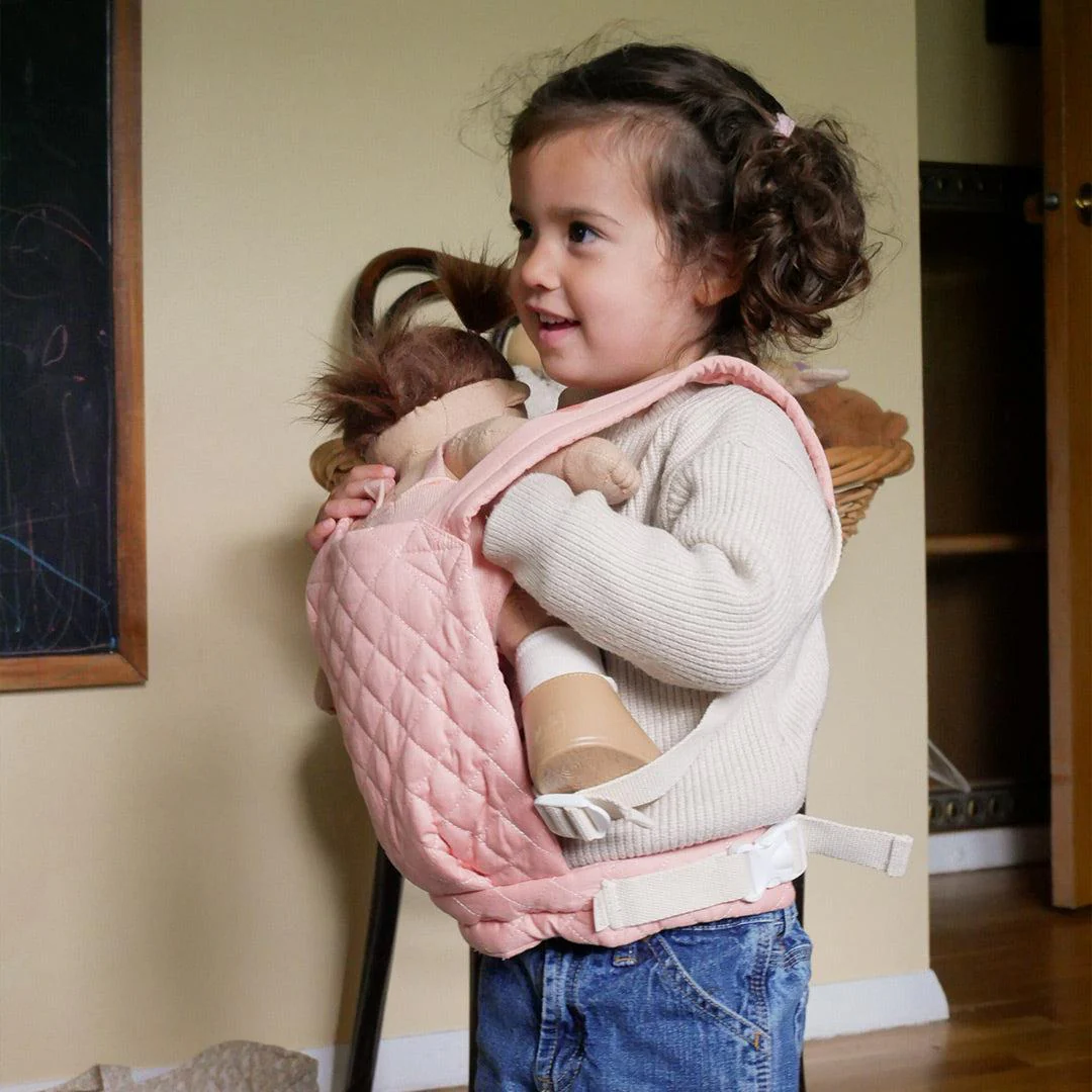 Olli Ella Dinkum Dolls Quilted Carrier - Rose - Image 2