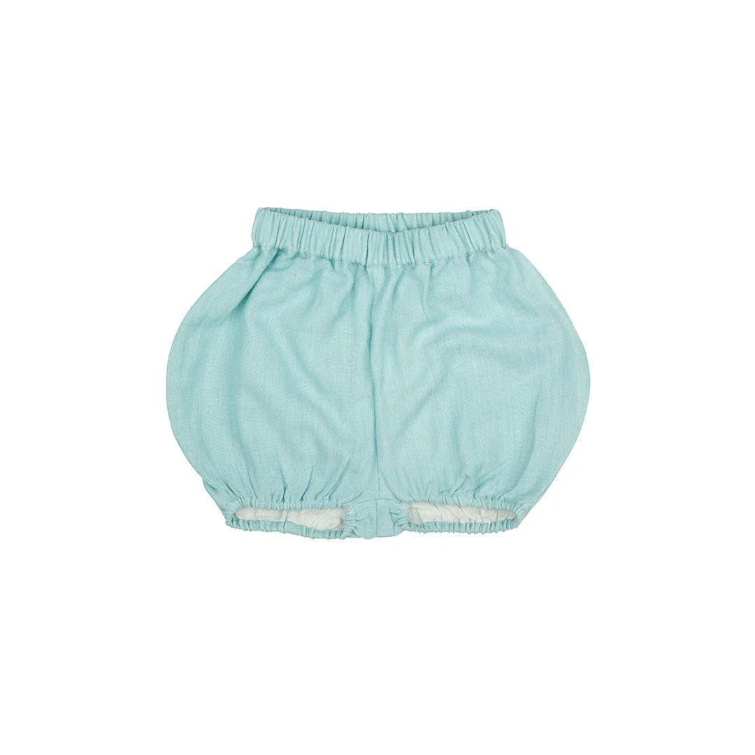 Pigeon Organics Plain Muslin Bloomers - Turquoise