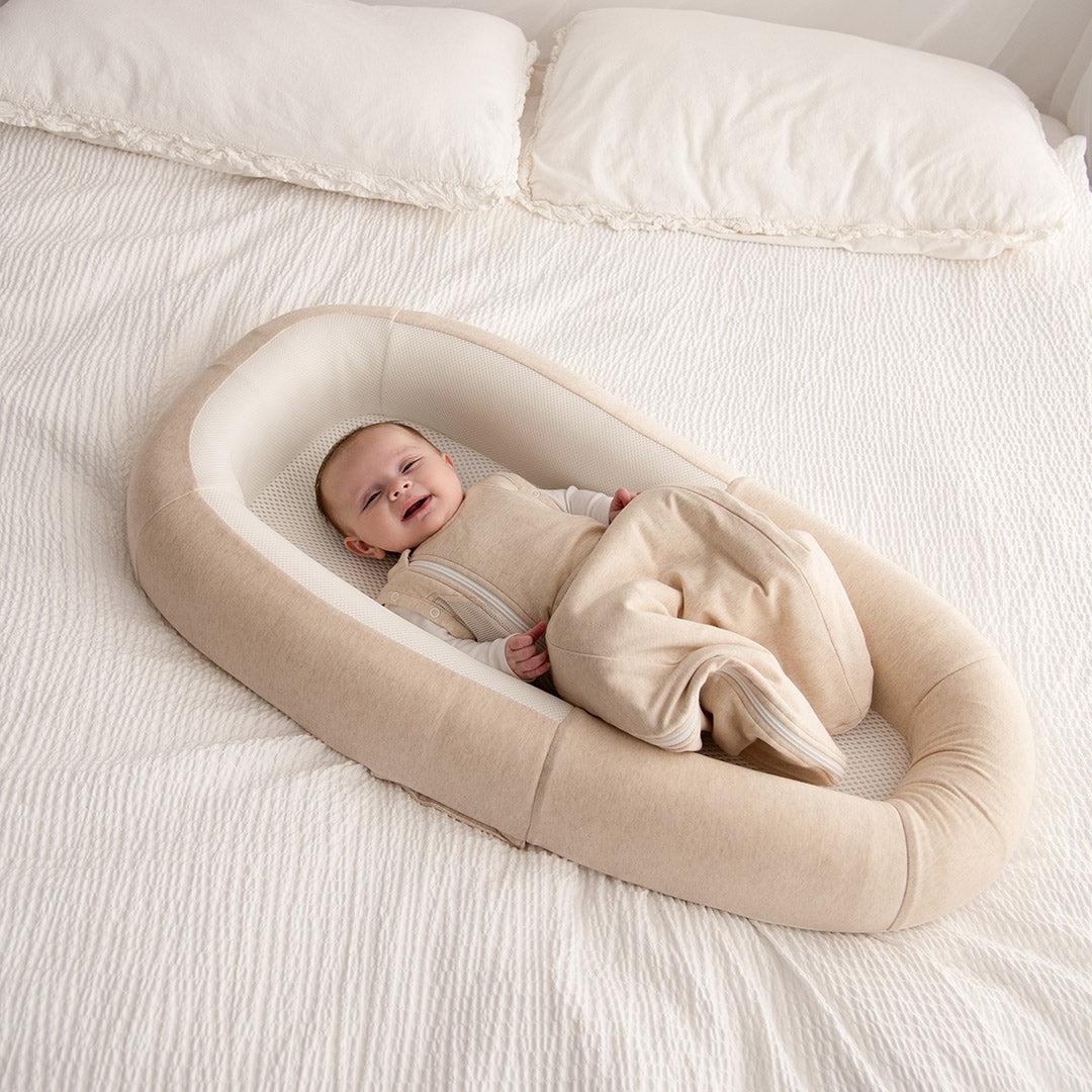 Purflo Swaddle to Sleep Bag  0-4m 2.5 Tog - Lightweight - Sand - Image 4