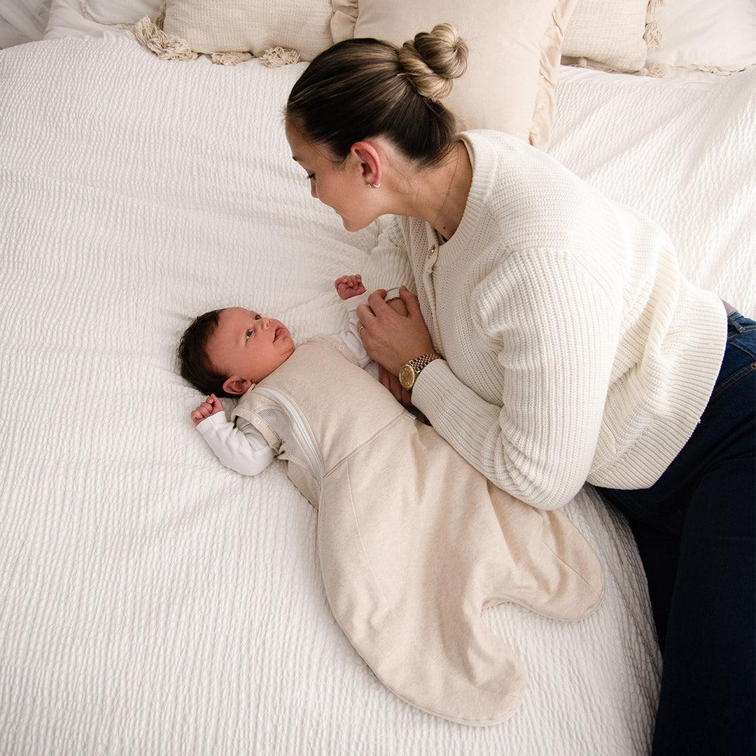 Purflo Swaddle to Sleep Bag  0-4m 2.5 Tog - Lightweight - Sand - Image 7