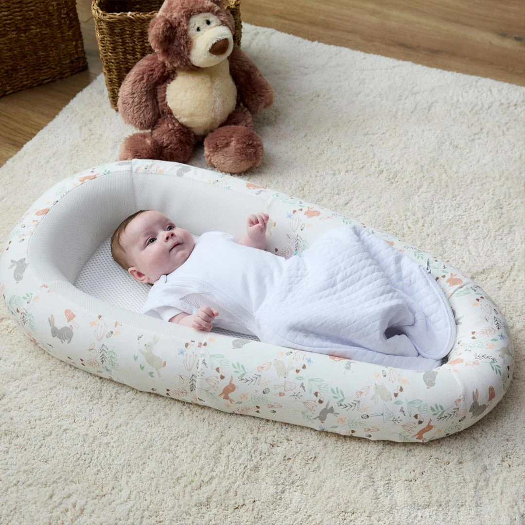 Purflo Swaddle To Sleep Bag - Soft White - TOG 2.5 - Image 3