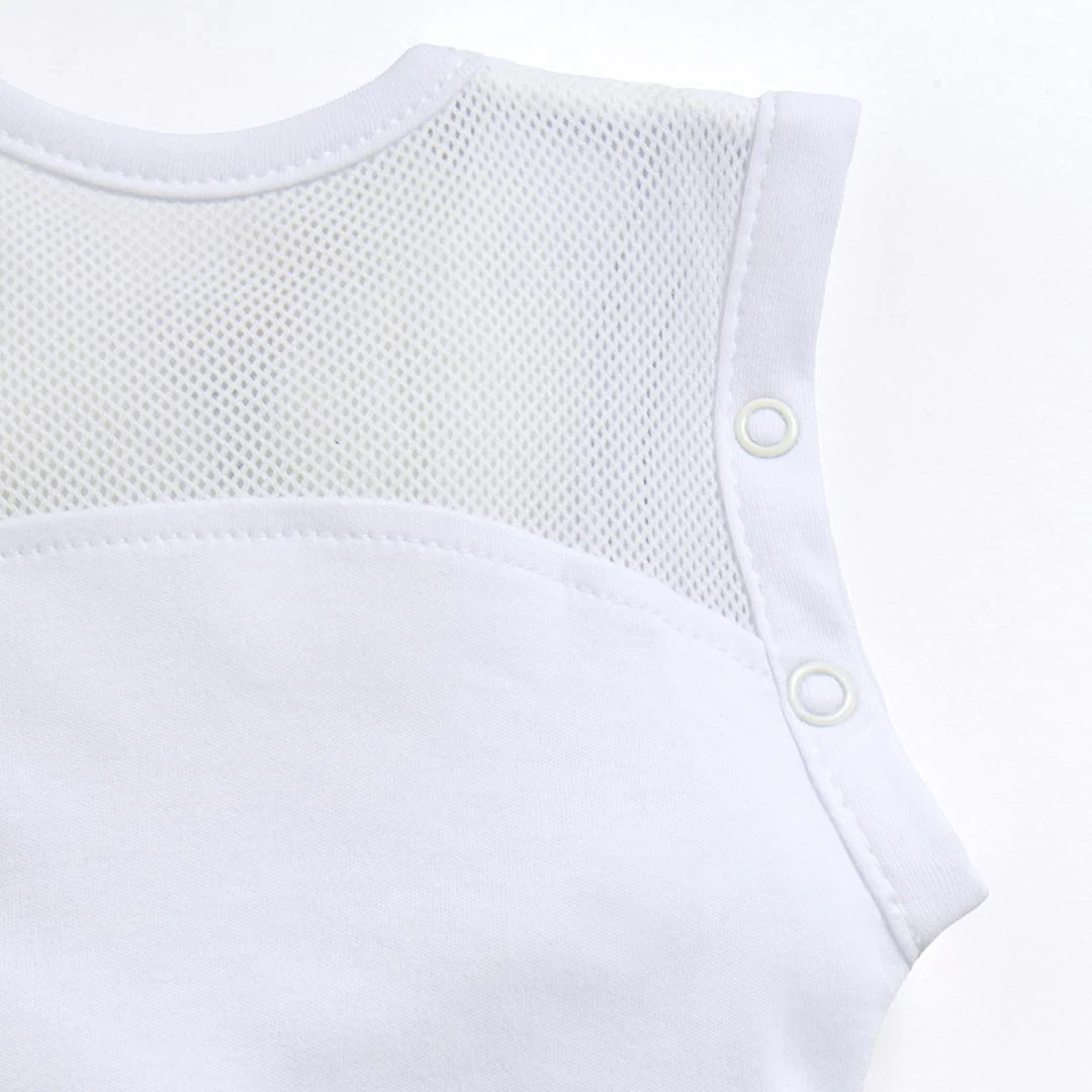 Purflo Swaddle To Sleep Bag - Soft White - TOG 2.5 - Image 6
