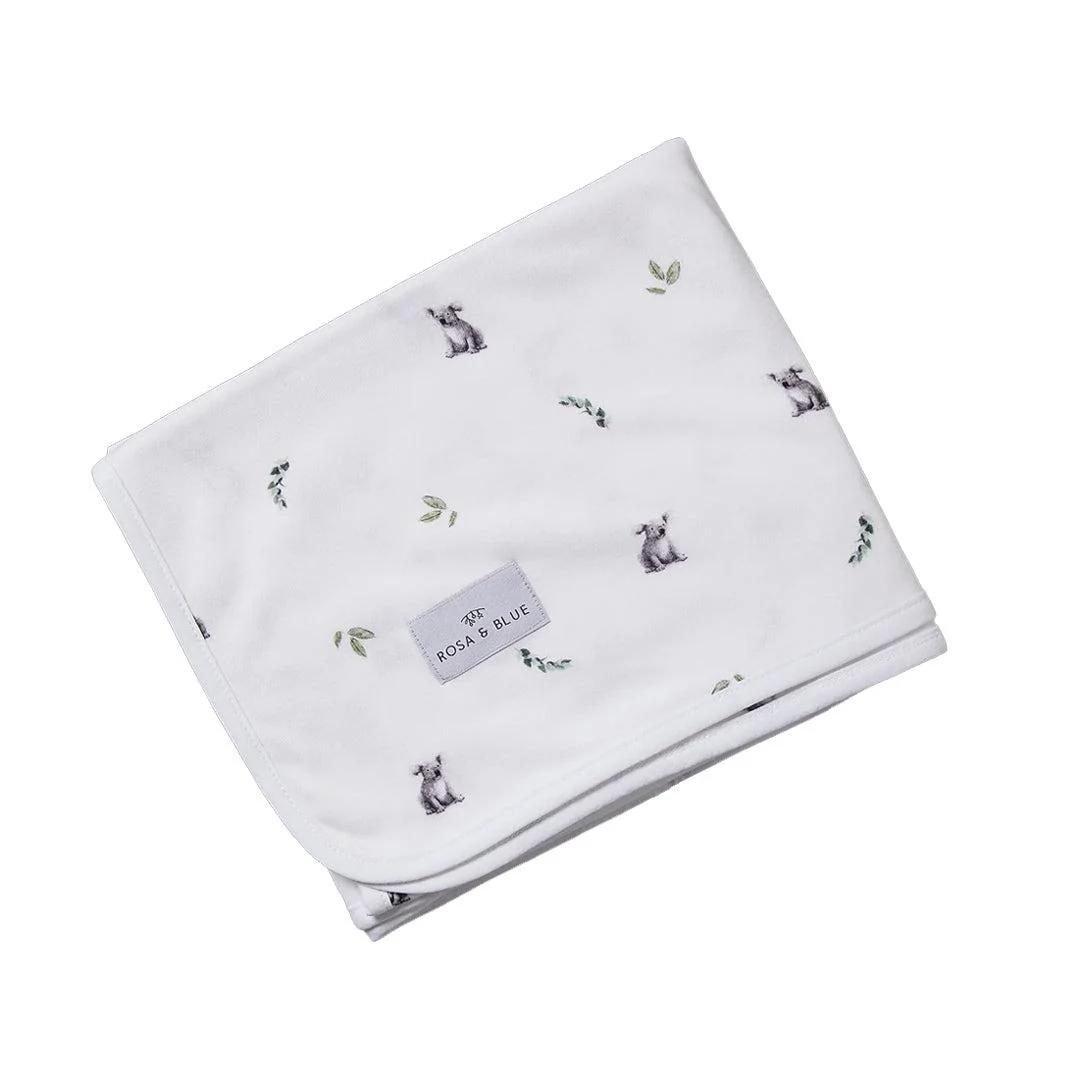 Rosa & Blue Baby Blanket  - Koala - Image 3