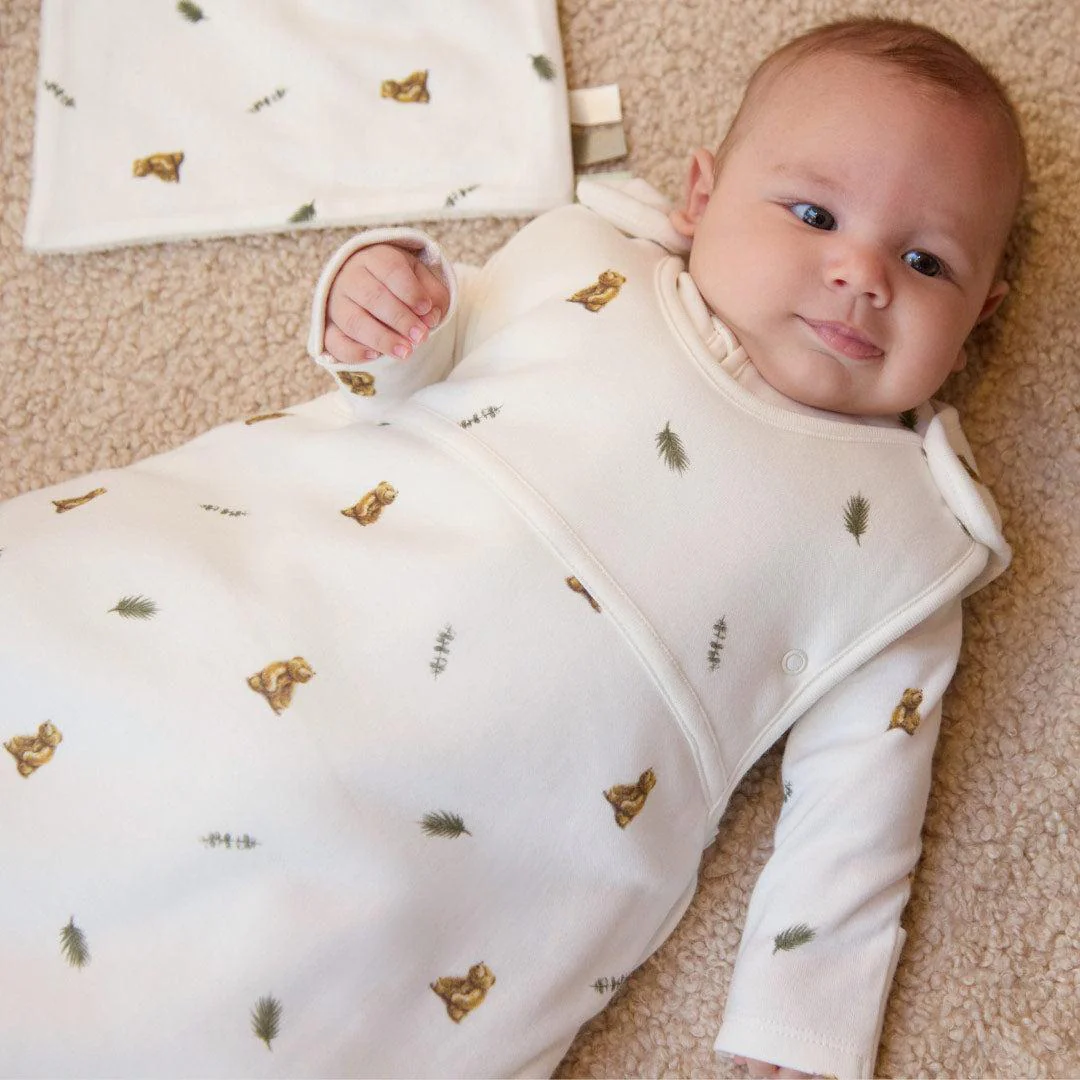 Rosa & Blue Sleeping Bag - 1.5 Tog - Brown Bear - Image 2