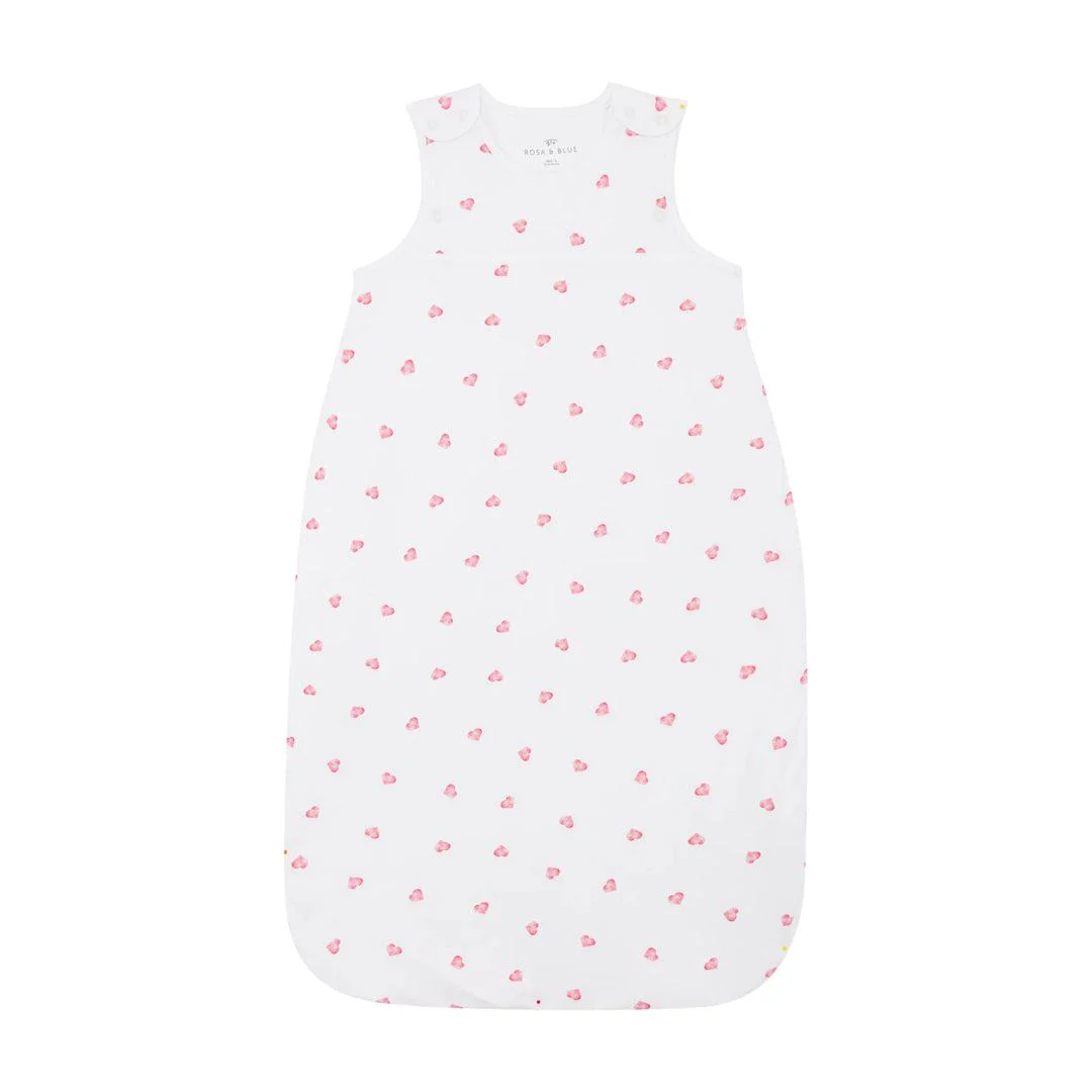 Rosa & Blue Sleeping Bag - 1.5 Tog - Heart