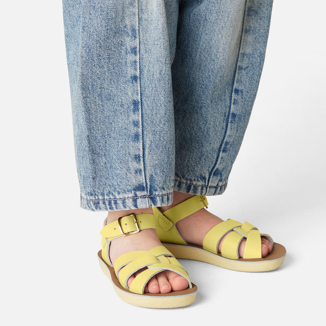 Salt-Water Sun-San Kid's Sandals Swimmer - Butter Yellow - Image 2