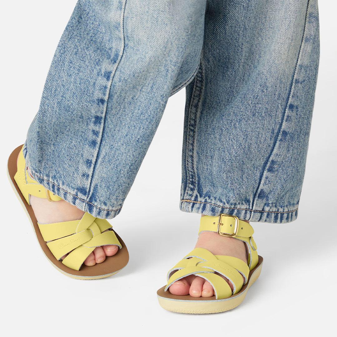 Salt-Water Sun-San Kid's Sandals Swimmer - Butter Yellow - Image 3