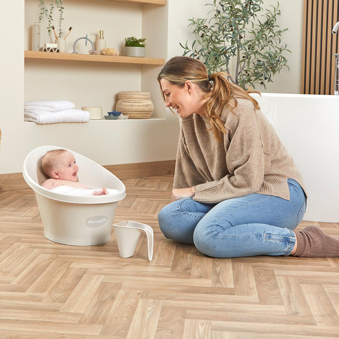 Shnuggle ECO Collection Baby Bath - Cookies & Cream - Image 6