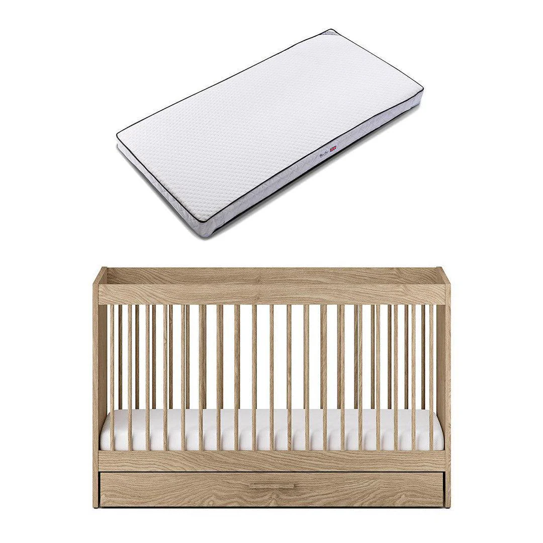 Silver Cross Geneva Cot Bed - Oak - Image 10