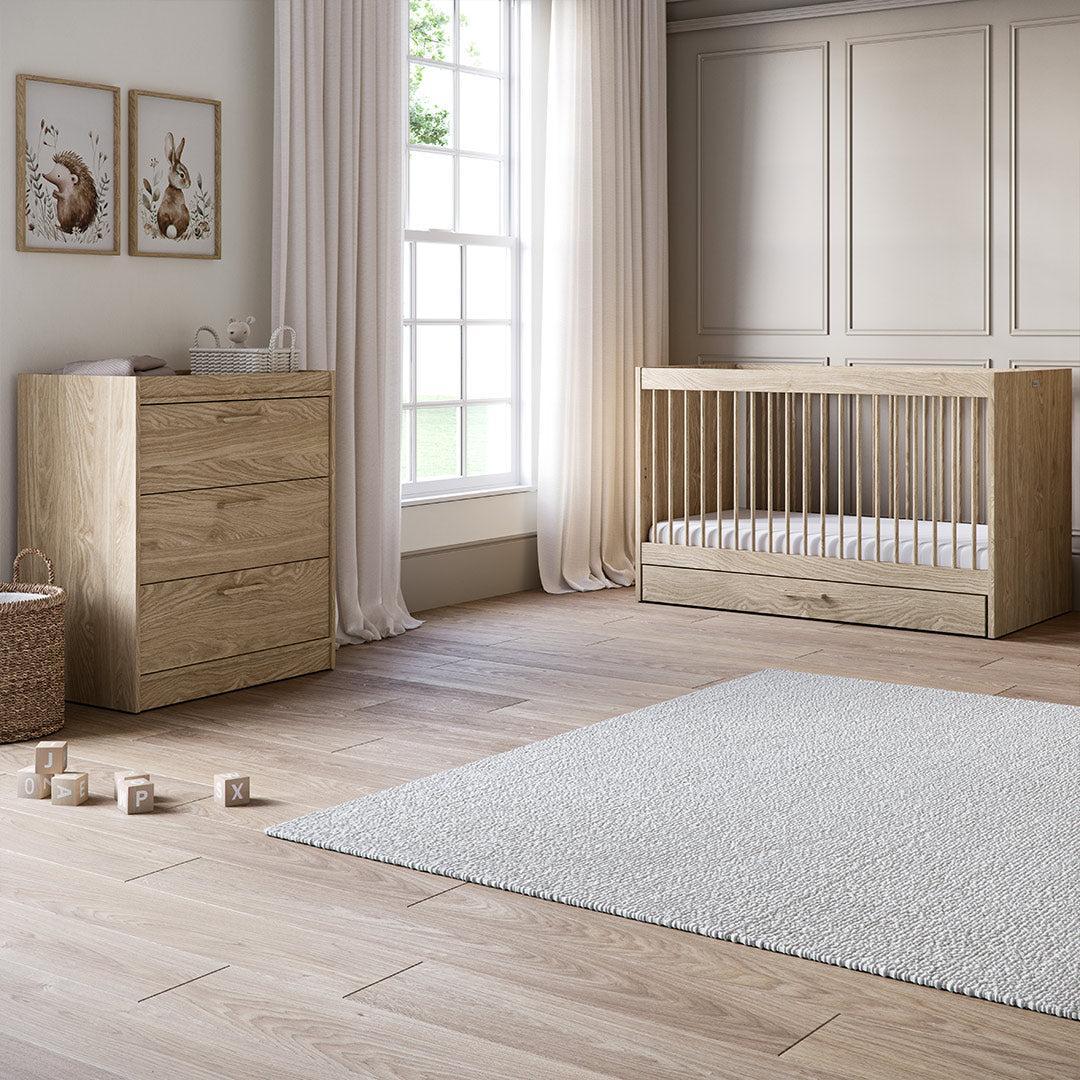 Silver Cross Geneva Cot Bed - Oak - Image 7