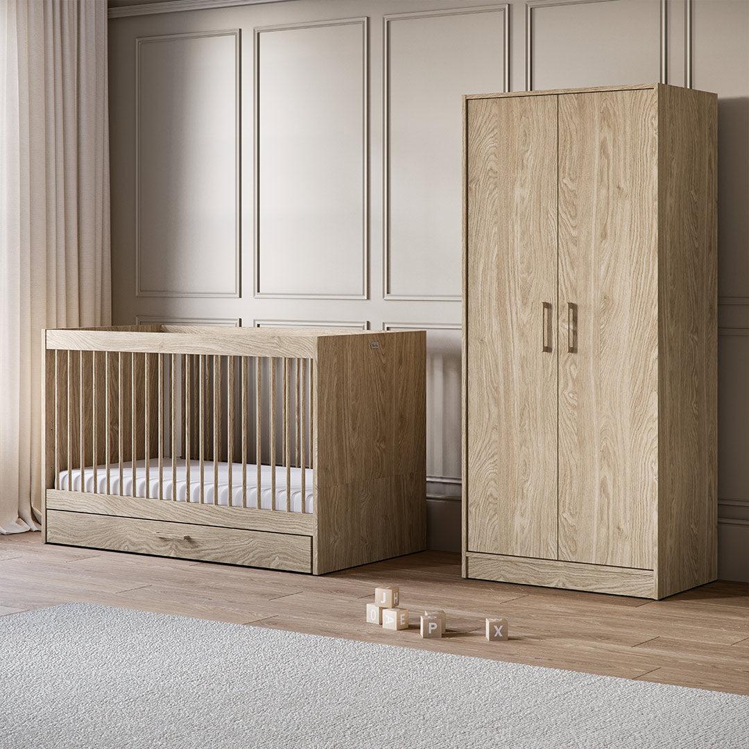 Silver Cross Geneva Cot Bed - Oak - Image 8